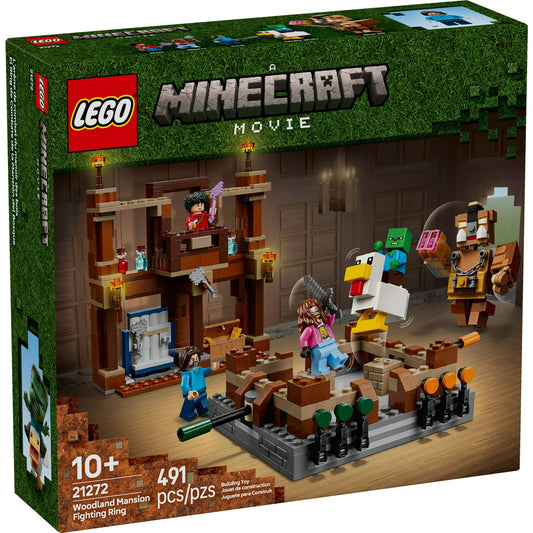 LEGO Minecraft Woodland Mansion Fighting Ring - Building Toy for Kids Age 10+